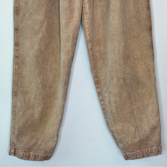 Free People Margate Paperbag Waist Pleated Trouser Pants Cream Ivory Size S - Picture 8 of 12